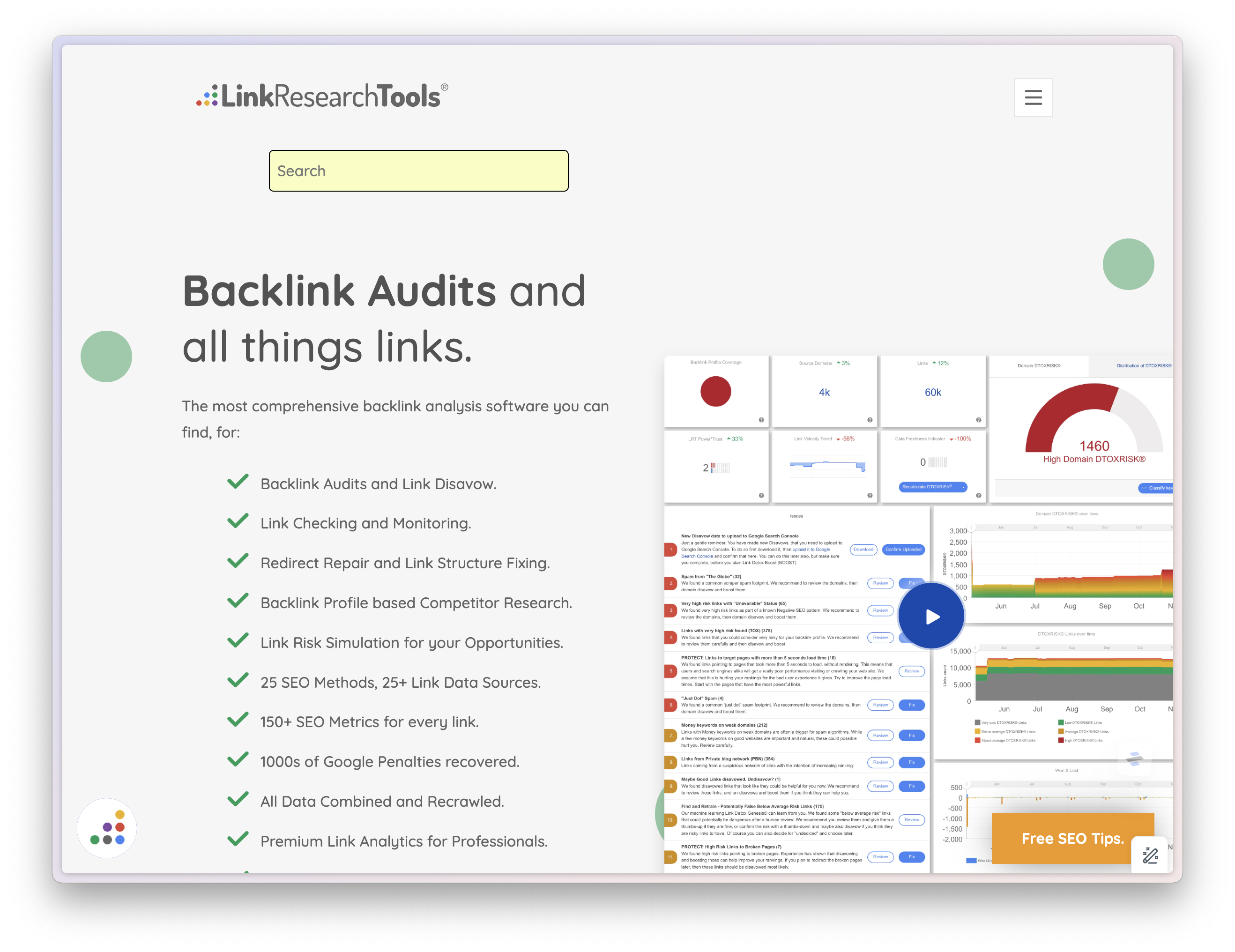 LinkResearchTools Backlink Audits